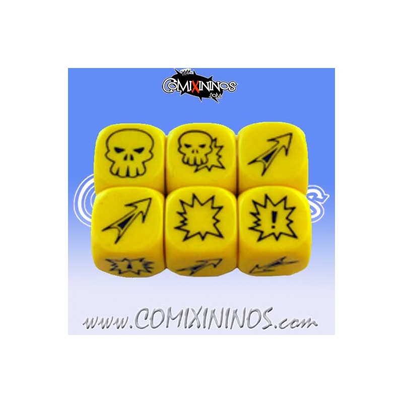 Set of 3 Meiko Block Dice - Yellow